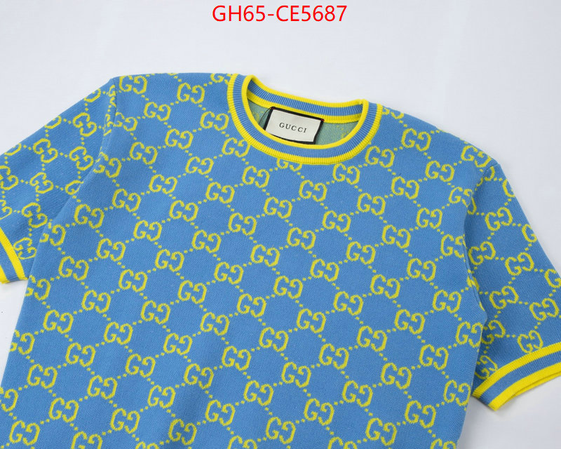 Clothing-Gucci,what is top quality replica ID: CE5687,$: 65USD