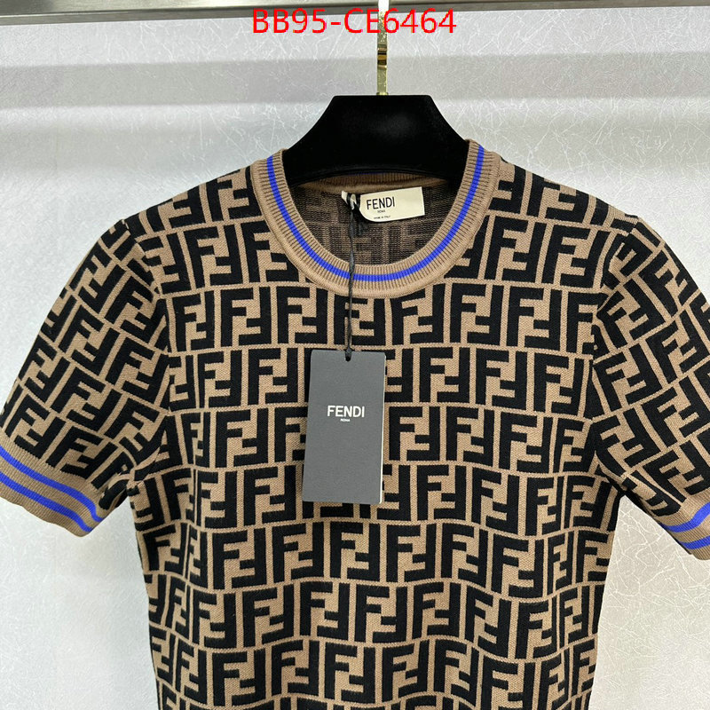 Clothing-Fendi,7 star quality designer replica ID: CE6464,$: 95USD