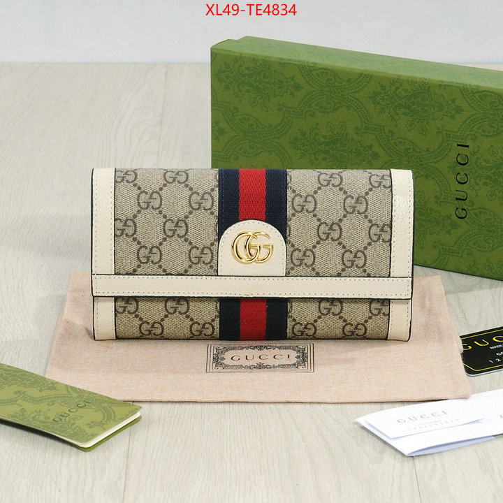 Gucci Bags(4A)-Wallet-,what best designer replicas ID: TE4834,$: 49USD