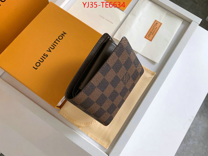 LV Bags(4A)-Wallet,cheap replica designer ID: TE6634,$: 35USD