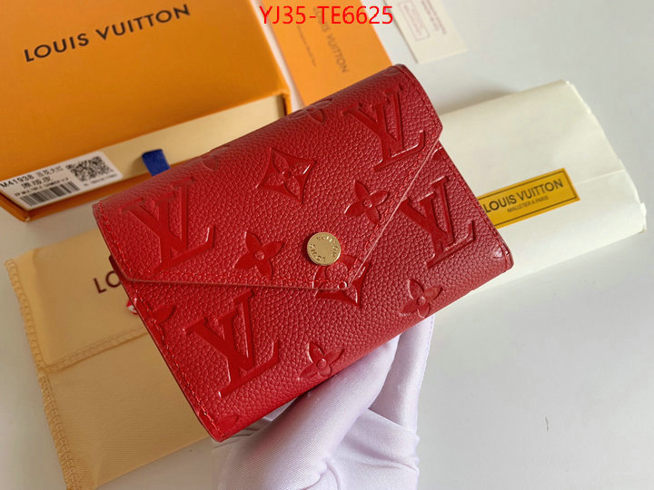 LV Bags(4A)-Wallet,highest quality replica ID: TE6625,$: 35USD