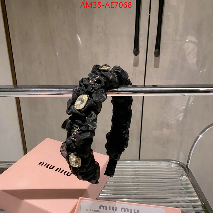 Hair band-MIU MIU,aaaaa replica designer ID: AE7068,$: 35USD