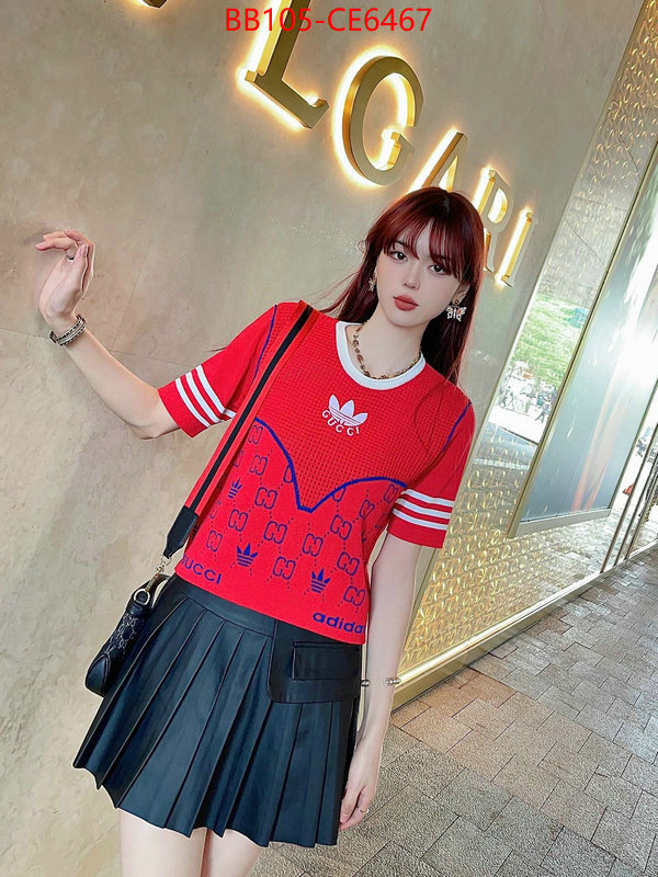 Clothing-Gucci,replica 2023 perfect luxury ID: CE6467,$: 105USD