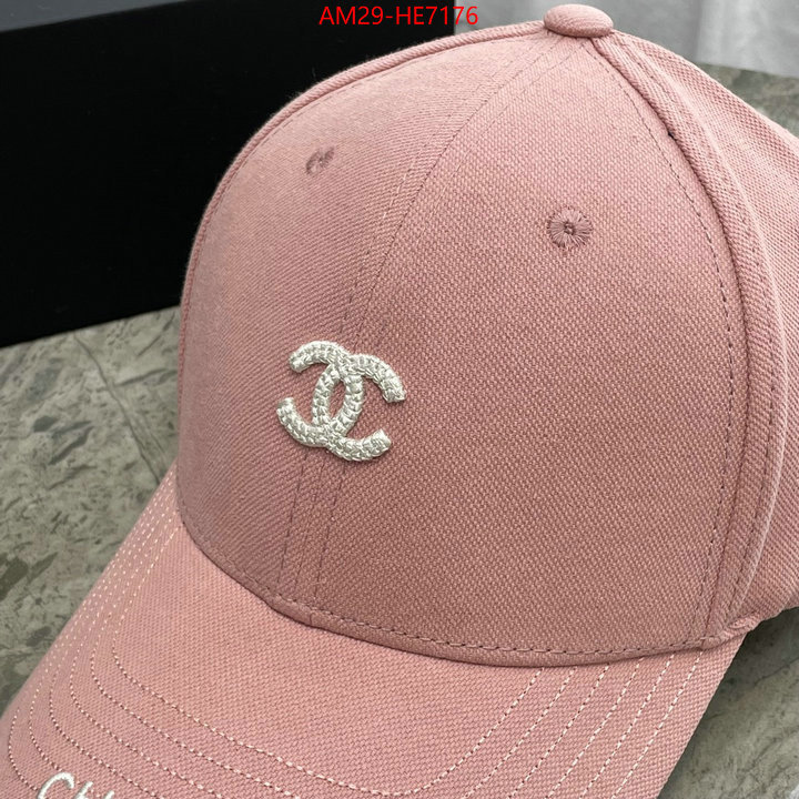 Cap (Hat)-Chanel,mirror copy luxury ID: HE7176,$: 29USD