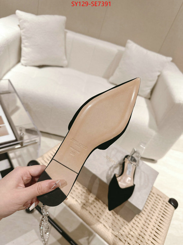 Women Shoes-Jimmy Choo,mirror copy luxury ID: SE7391,$: 129USD