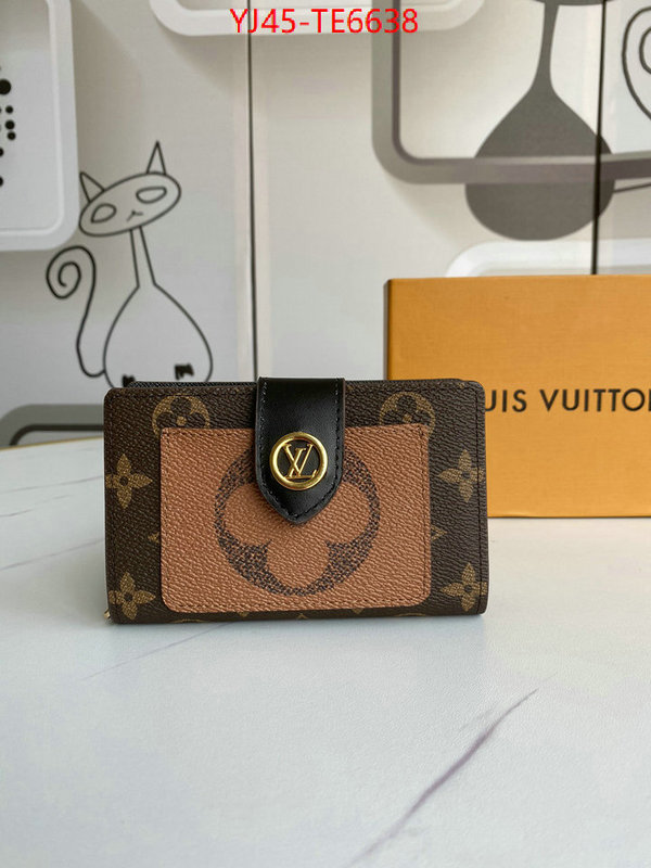 LV Bags(4A)-Wallet,best knockoff ID: TE6638,$: 45USD