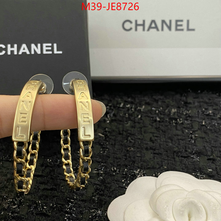 Jewelry-Chanel,the most popular ID: JE8726,$: 39USD