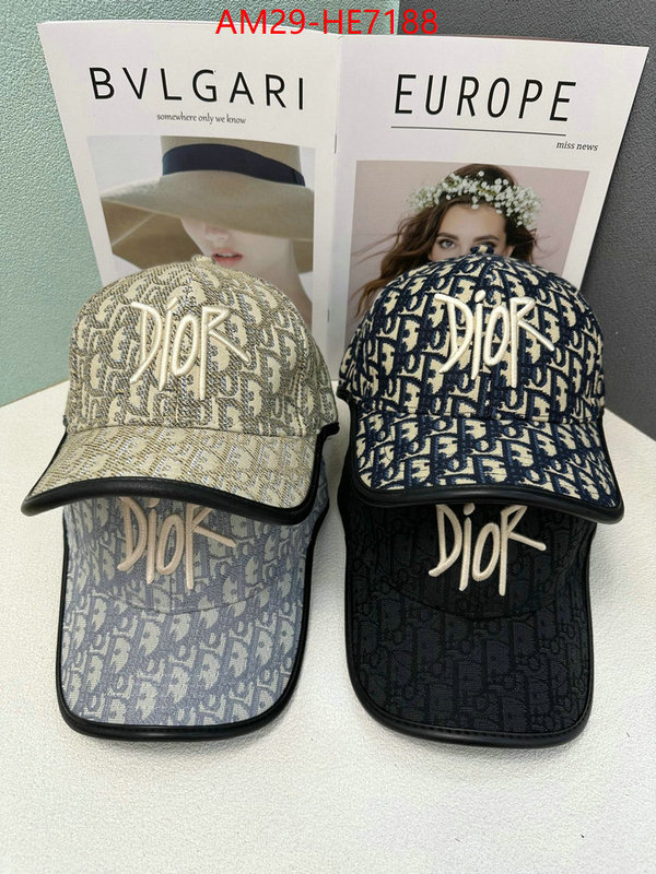 Cap (Hat)-Dior,aaaaa+ replica ID: HE7188,$: 29USD