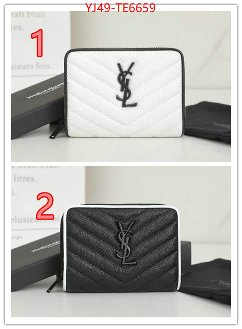 YSL Bag(4A)-Wallet-,best designer replica ID: TE6659,$: 49USD