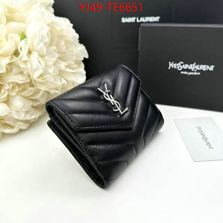 YSL Bag(4A)-Wallet-,top designer replica ID: TE6651,$: 49USD