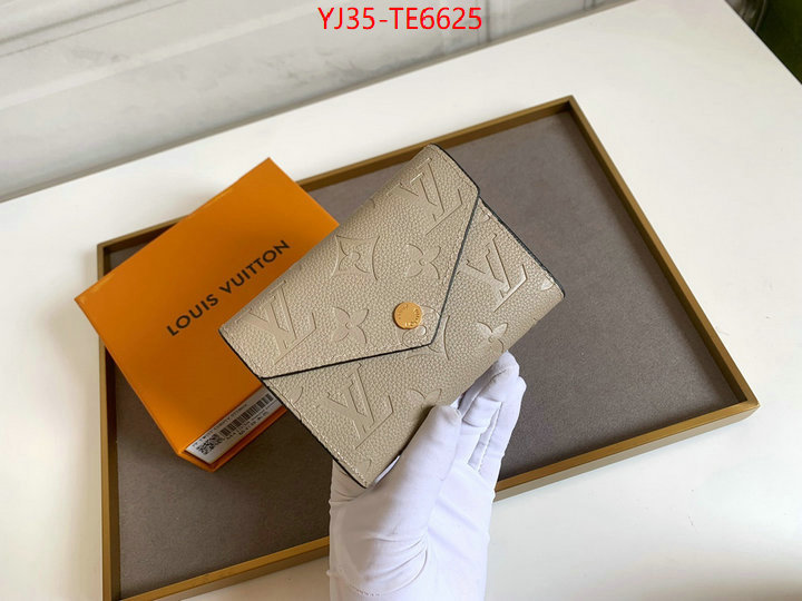 LV Bags(4A)-Wallet,highest quality replica ID: TE6625,$: 35USD