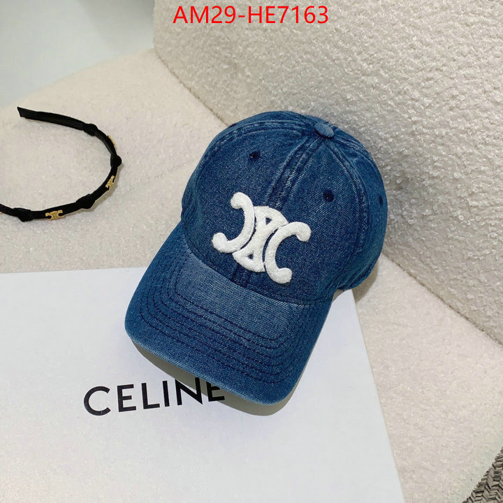Cap (Hat)-Celine,how to find replica shop ID: HE7163,$: 29USD