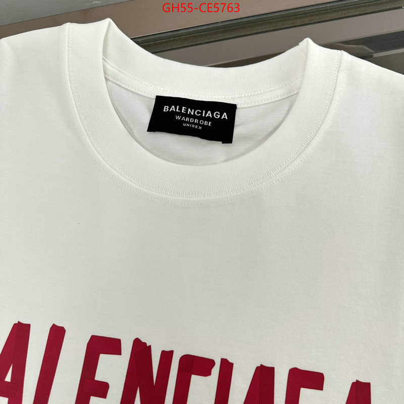 Clothing-Balenciaga,top perfect fake ID: CE5763,$: 55USD