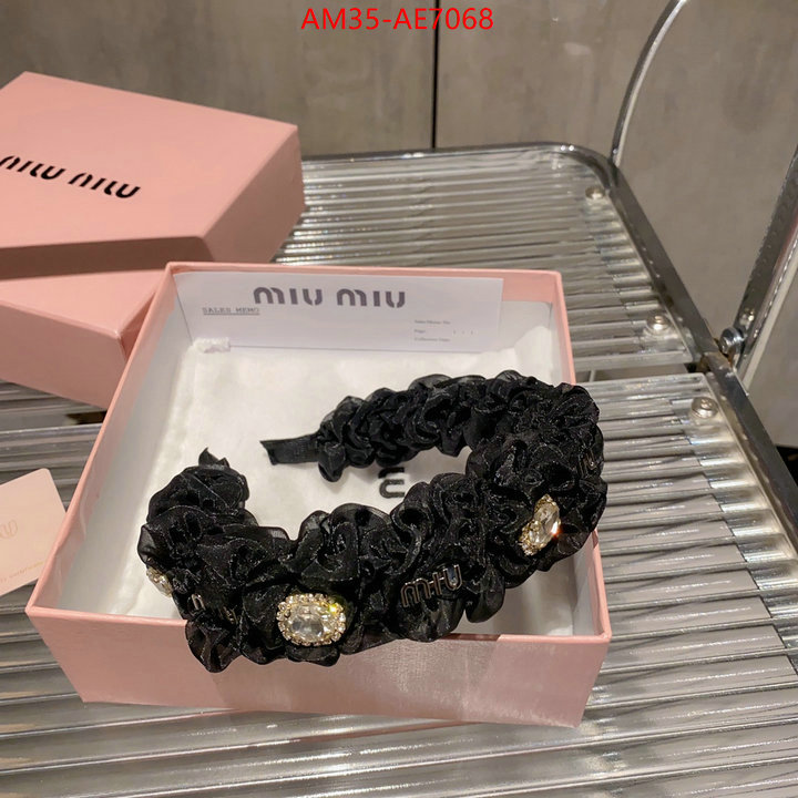 Hair band-MIU MIU,aaaaa replica designer ID: AE7068,$: 35USD