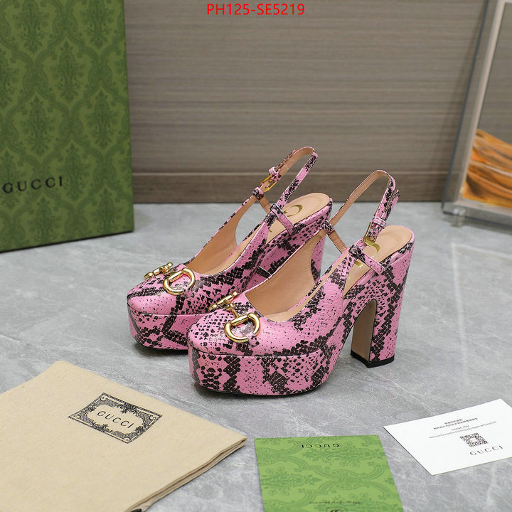 Women Shoes-Gucci,replica 1:1 high quality ID: SE5219,$: 125USD