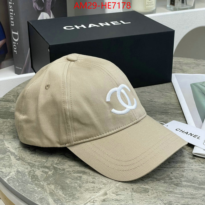 Cap (Hat)-Chanel,aaaaa replica designer ID: HE7178,$: 29USD