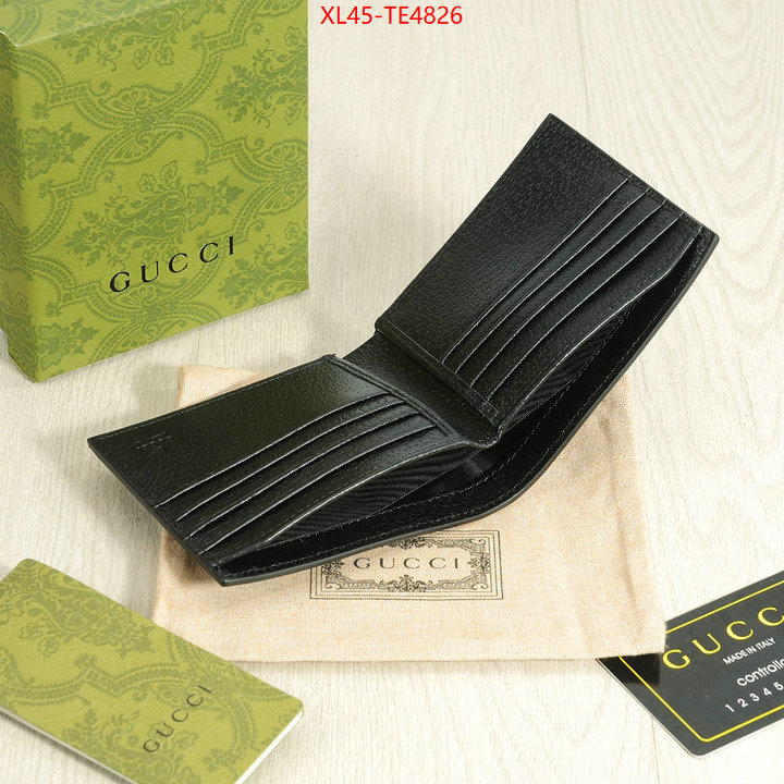 Gucci Bags(4A)-Wallet-,wholesale designer shop ID: TE4826,$: 45USD