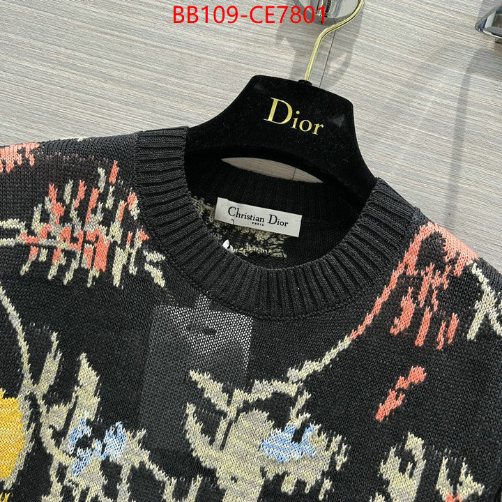 Clothing-Dior,the best designer ID: CE7801,$: 109USD