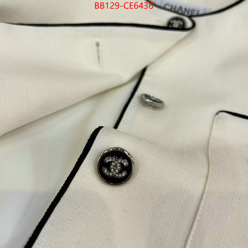 Clothing-Chanel,where to buy high quality ID: CE6436,$: 129USD