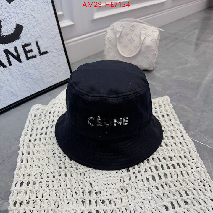 Cap (Hat)-Celine,how to find designer replica ID: HE7154,$: 29USD