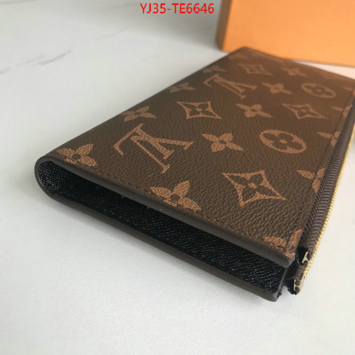 LV Bags(4A)-Wallet,quality replica ID: TE6646,$: 35USD