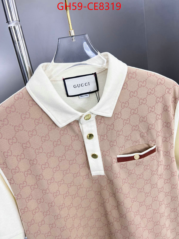 Clothing-Gucci,designer wholesale replica ID: CE8319,$: 59USD