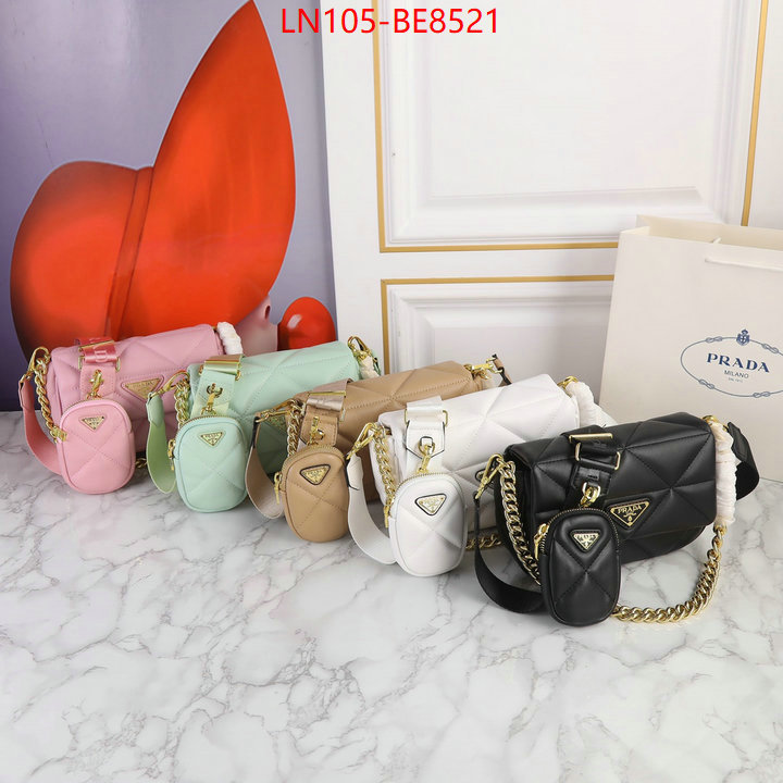 Prada Bags(4A)-Diagonal-,replica aaaaa+ designer ID: BE8521,$: 105USD