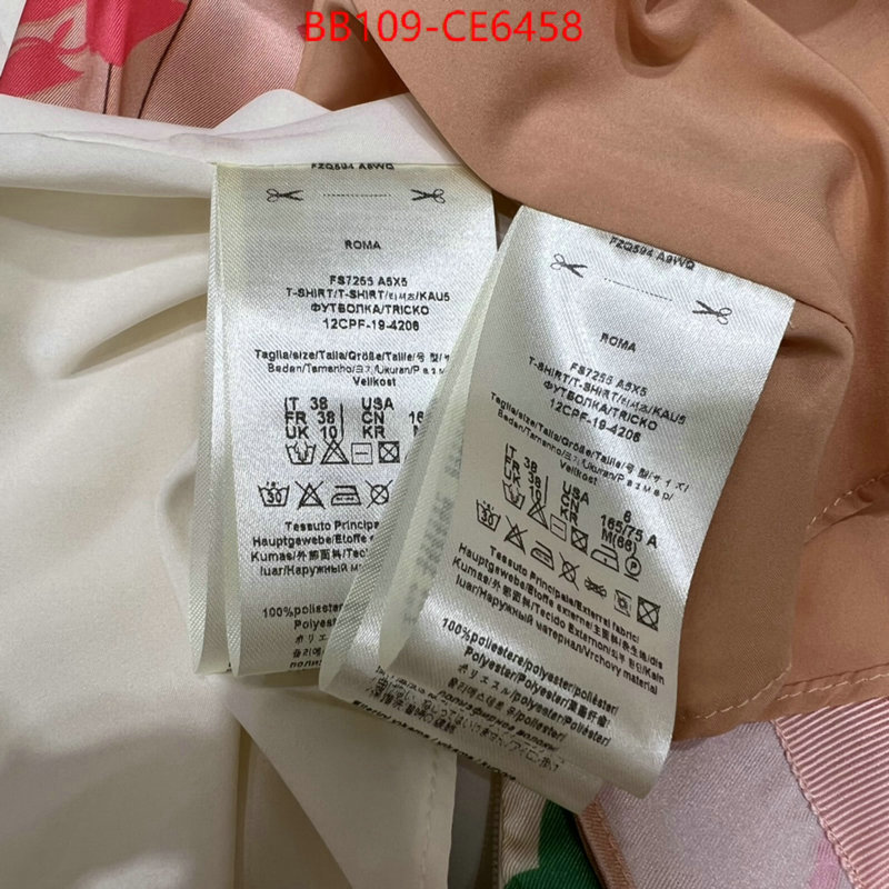 Clothing-Fendi,buy first copy replica ID: CE6458,$: 109USD