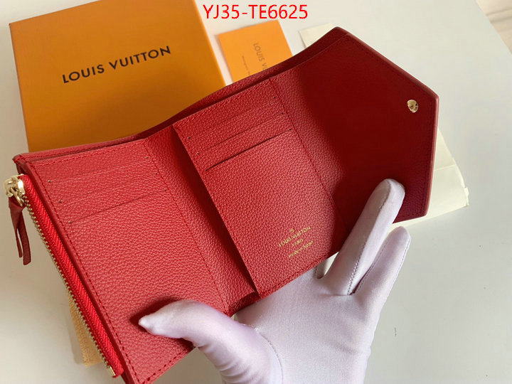 LV Bags(4A)-Wallet,highest quality replica ID: TE6625,$: 35USD