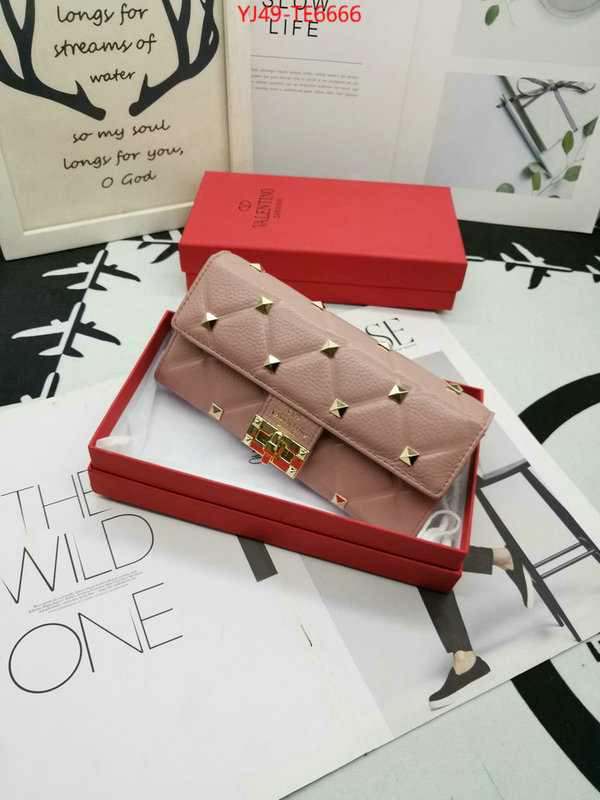 Valentino Bags(4A)-Wallet,counter quality ID: TE6666,$: 49USD