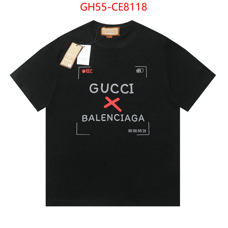 Clothing-Gucci,replica wholesale ID: CE8118,$: 55USD