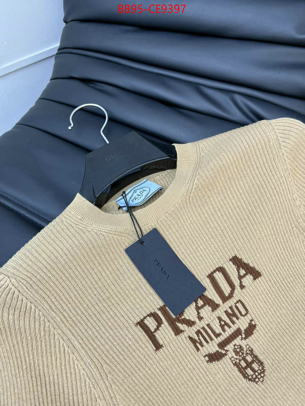 Clothing-Prada,2023 perfect replica designer ID: CE9397,$: 95USD