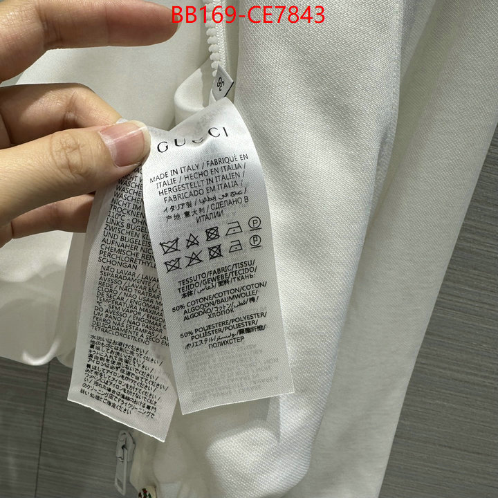 Clothing-Gucci,designer ID: CE7843,$: 169USD