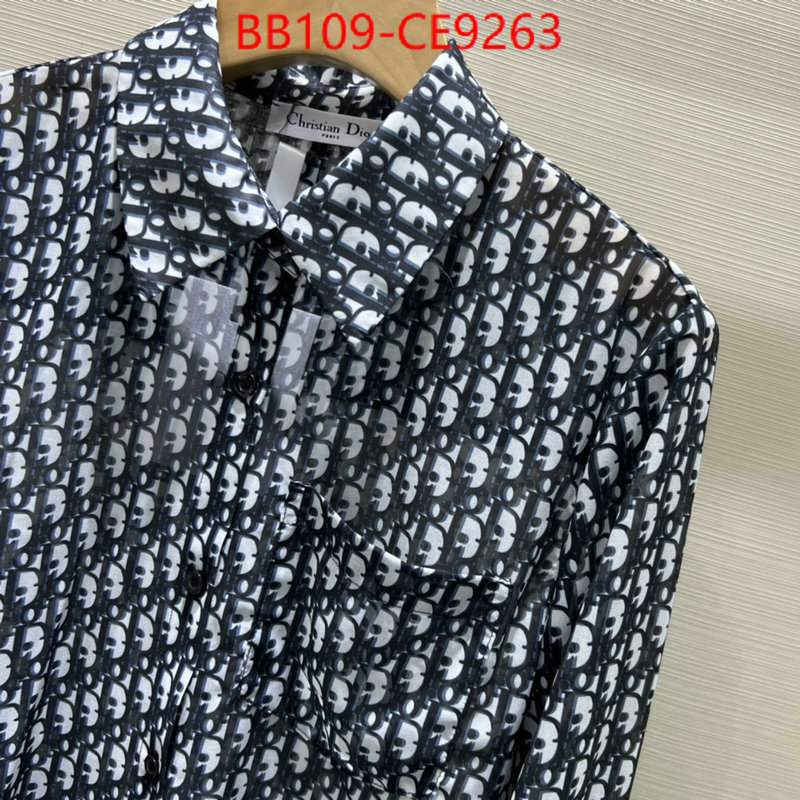 Clothing-Dior,2023 replica wholesale cheap sales online ID: CE9263,$: 109USD