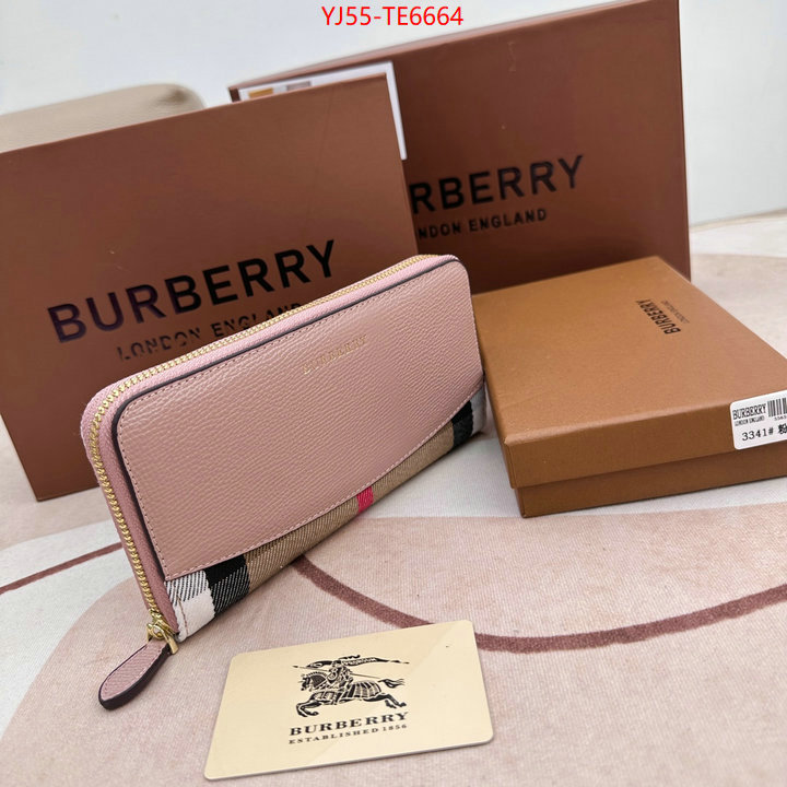 Burberry Bags(4A)-Wallet,aaaaa replica designer ID: TE6664,$: 55USD