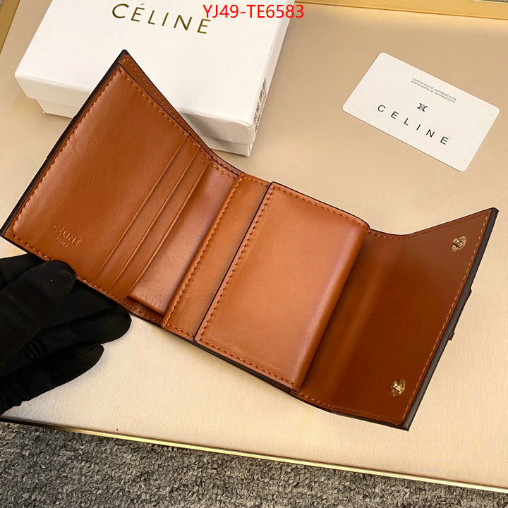 CELINE Bags(4A)-Wallet,top quality replica ID: TE6583,$: 49USD