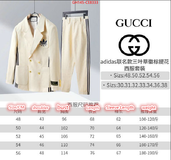 Clothing-Gucci,china sale ID: CE8333,$: 145USD