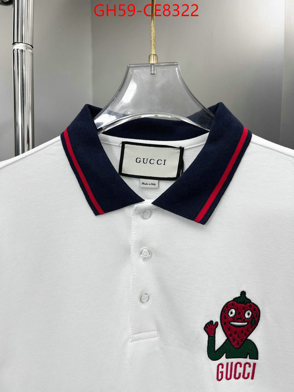 Clothing-Gucci,wholesale 2023 replica ID: CE8322,$: 59USD