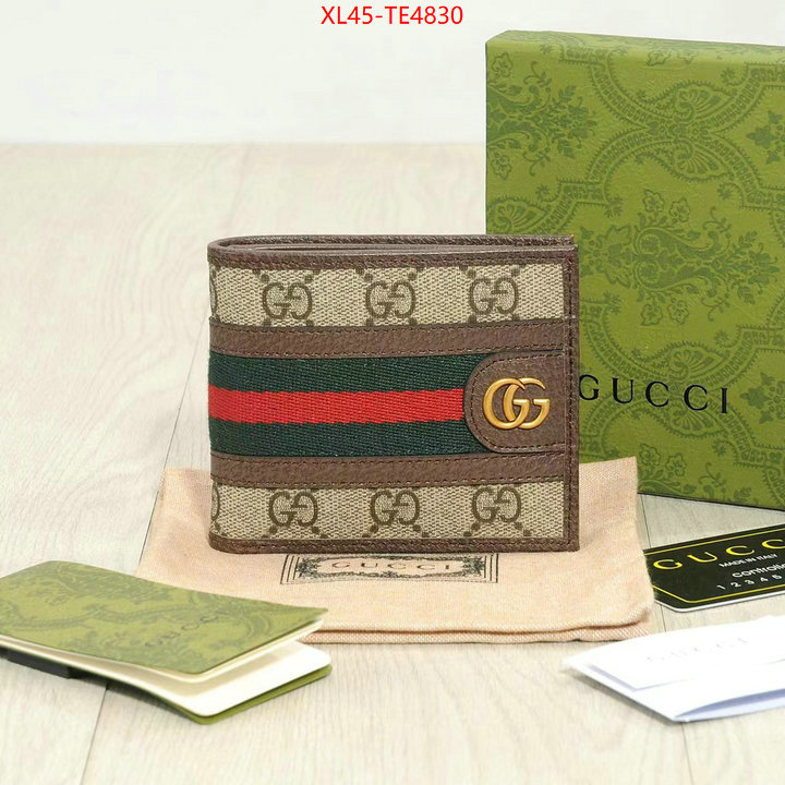 Gucci Bags(4A)-Wallet-,top quality fake ID: TE4830,$: 45USD