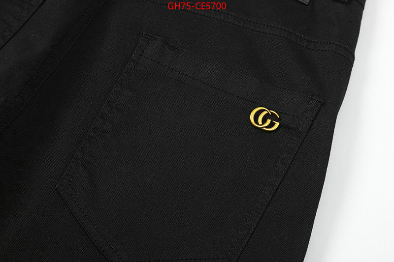 Clothing-Gucci,replica designer ID: CE5700,$: 75USD