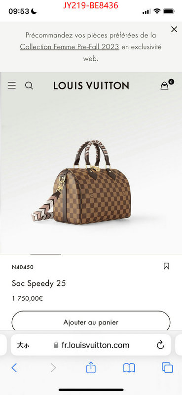 LV Bags(TOP)-Speedy-,wholesale china ID: BE8436,$: 219USD