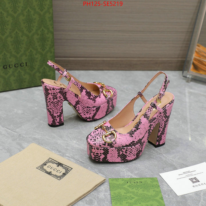 Women Shoes-Gucci,replica 1:1 high quality ID: SE5219,$: 125USD