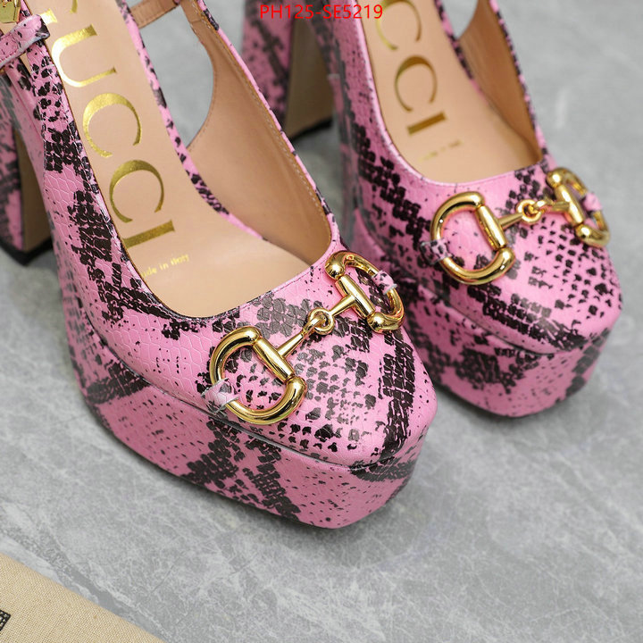 Women Shoes-Gucci,replica 1:1 high quality ID: SE5219,$: 125USD