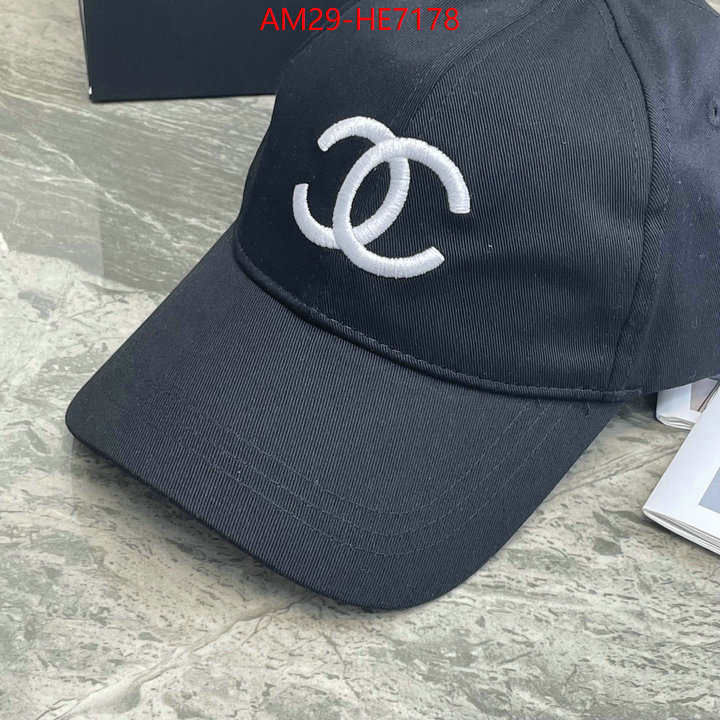 Cap (Hat)-Chanel,aaaaa replica designer ID: HE7178,$: 29USD