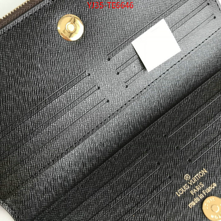 LV Bags(4A)-Wallet,quality replica ID: TE6646,$: 35USD