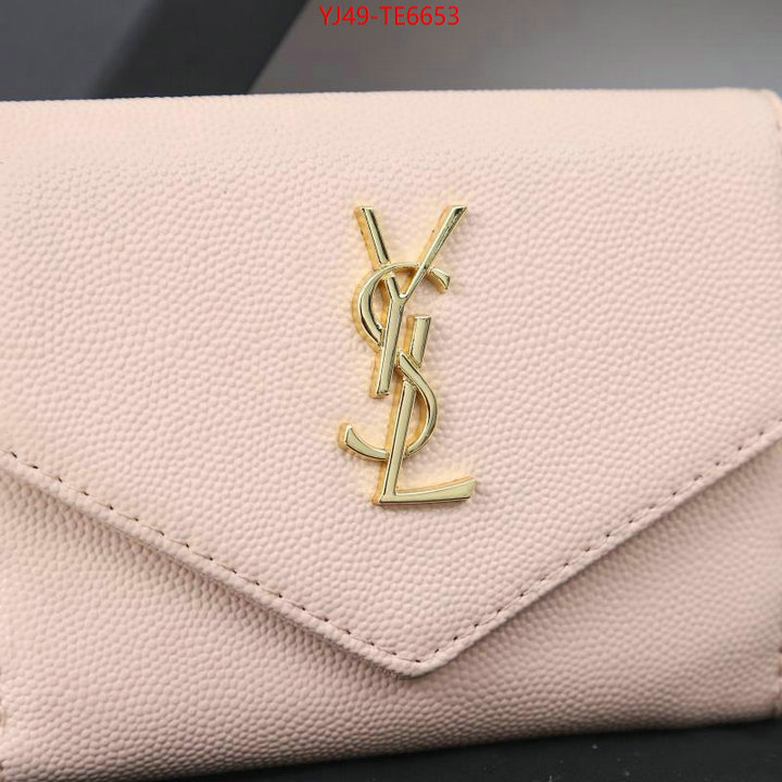 YSL Bag(4A)-Wallet-,high quality aaaaa replica ID: TE6653,$: 49USD