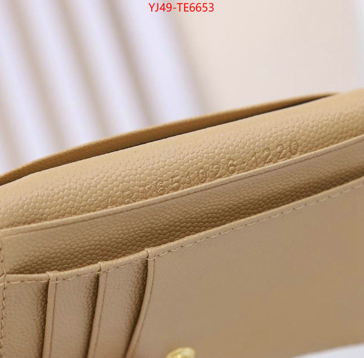 YSL Bag(4A)-Wallet-,high quality aaaaa replica ID: TE6653,$: 49USD