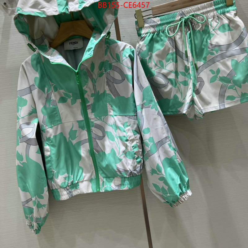 Clothing-Fendi,where to buy replicas ID: CE6457,$: 155USD