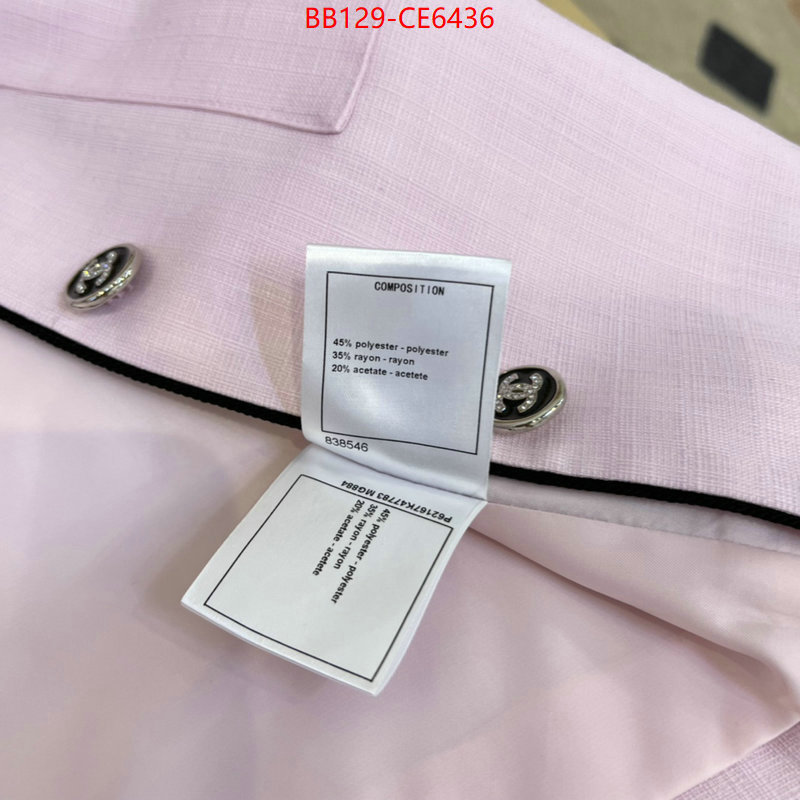 Clothing-Chanel,where to buy high quality ID: CE6436,$: 129USD