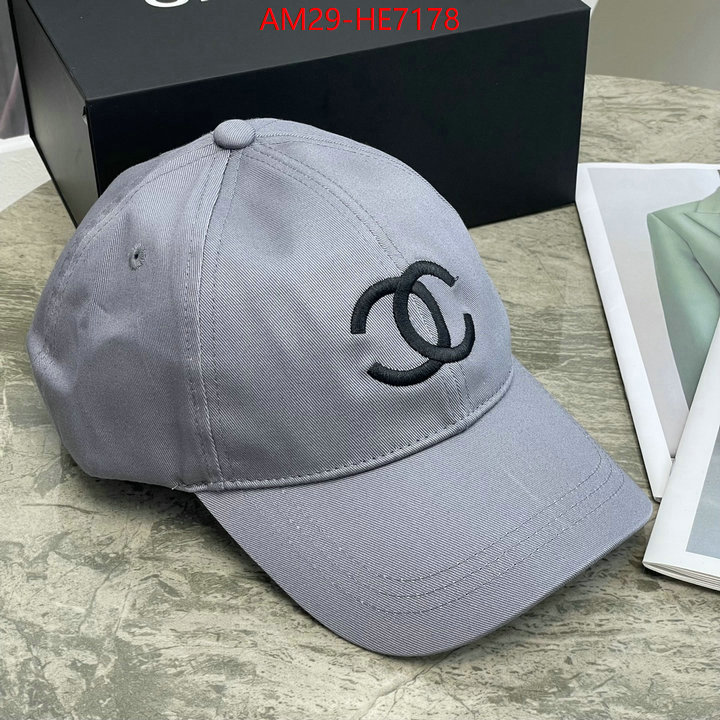 Cap (Hat)-Chanel,aaaaa replica designer ID: HE7178,$: 29USD